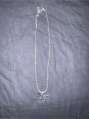 Spencer's Silver Butterfly Bubble Chain